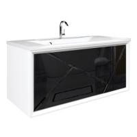 тумба черная мозайка