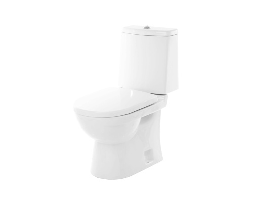 SANITA LUXE Некст Люкс DM унитаз-компакт, сиденье дюропласт с микролифтом, нижняя подводка, белый