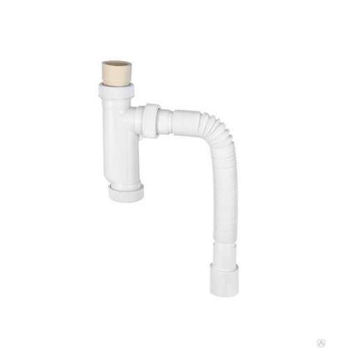 VIRPLAST Сифон для писсуара с гофротрубой 40*40/50 мм