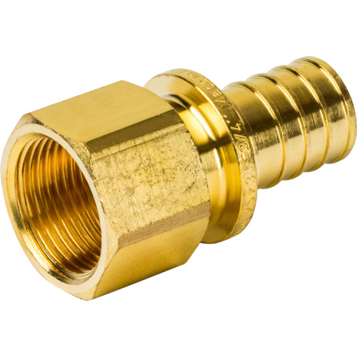 STOUT Переходник с внутренней резьбой 20xR 1/2" для труб из сшитого полиэтилена аксиальный