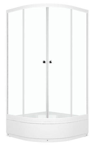 DOMANI-SPA Душевое ограждение 80*80*195 см Delight 88 mid, прозрачные стекла