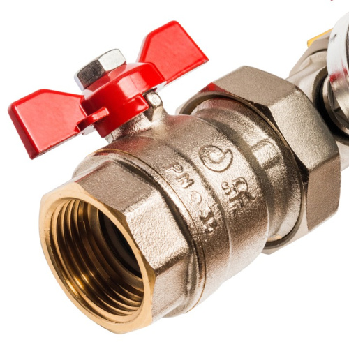 STOUT Коллектор в сборе с расходомерами 10 выходов, латунь