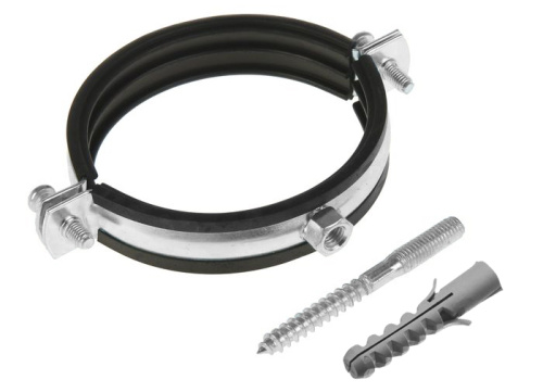 ASTRA Хомут сантехнический 3 (87-94), гайка М10 со шпилькой и дюбелем