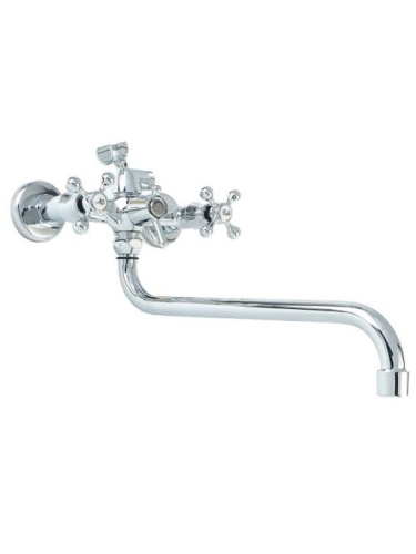 Антей Смеситель д/ванны с 2-мя рукоятками S-30 см, с перекл. душа Классик АНТЕЙ