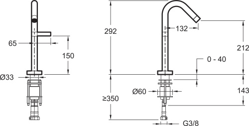 JACOB DELAFON  Смеситель для раковины STILLNESS высокий