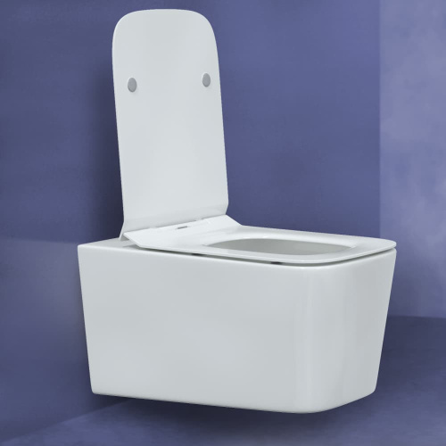 BERGES Унитаз подвесной Floe с сиденьем дюропласт Floe Slim SO и микролифтом