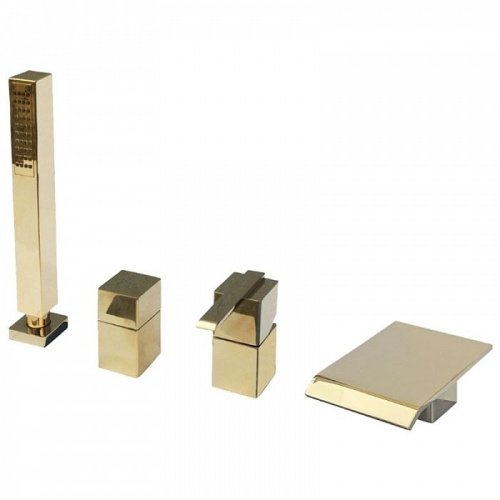 RAV SLEZAK Смеситель для ванны LOIRA на 4 отверстия, золотой