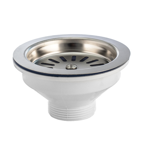 VIRPLAST Выпуск "Элит" 1 1/2" с плоской нерж. чашкой д.112 