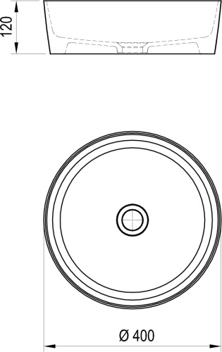 RAVAK Умывальник UNI, 40х40 см