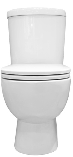 SANITA LUXE Арт Люкс унитаз-компакт, 2 режима, сиденье дюропласт с микролифтом, нижний подвод, белый