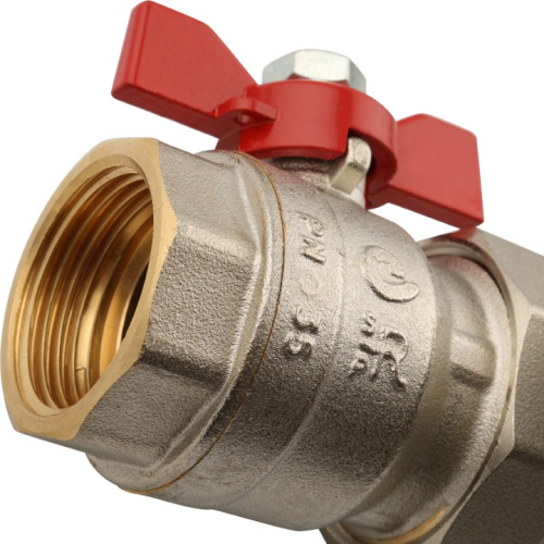 STOUT Коллектор в сборе с расходомерами 3 выхода, латунь