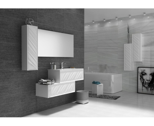 Marka One Тумба Glace 100П 1 в.я. White (низ)