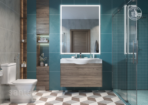 SANTEK Унитаз-компакт Santek Нео сиденье дюр. с функц.мягк.закрыв., выпуск горизонт, rimless безободковый