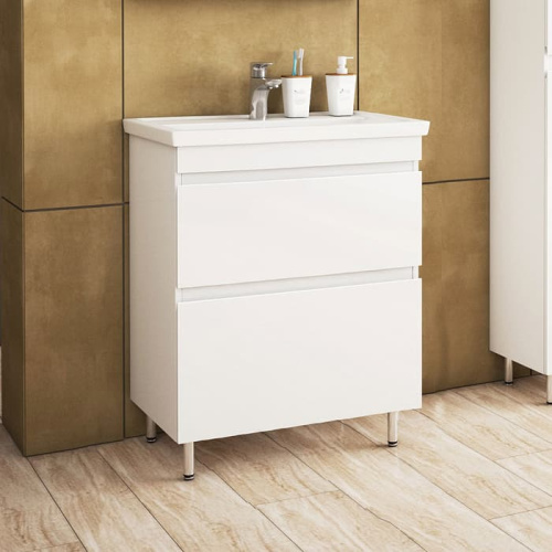 UNCORIA Тумба "Арно" под умывальник "Фостер" 80 см, белая