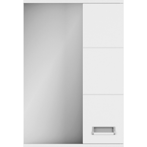 UNCORIA Зеркало-шкаф "Рейн" 50 см белое (без эл)