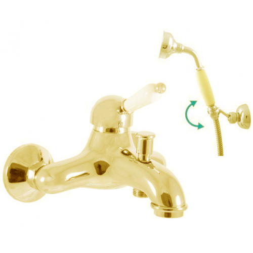 RAV SLEZAK Смеситель для ванны LABE с душевым комплектом, золото