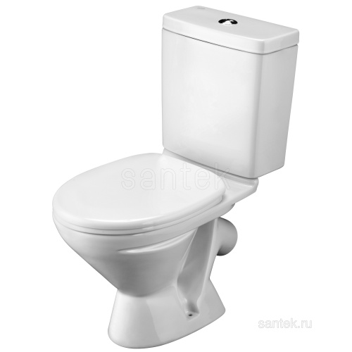 SANTEK Унитаз-компакт Лига с диагональным выпуском, полипропиленовое сиденье