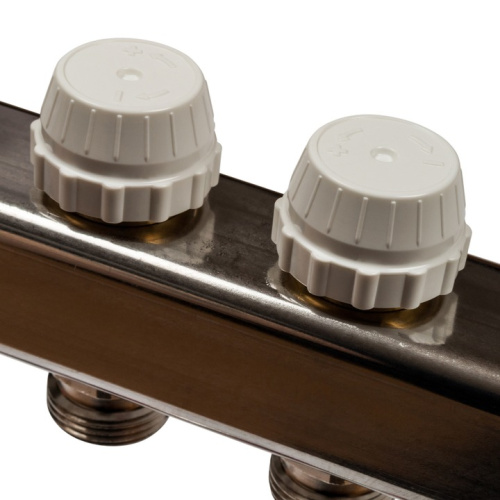 STOUT Коллектор с расходомерами 6 выходов, нержавеющая сталь