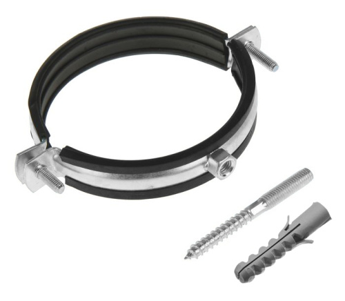 ASTRA Хомут сантехнический 4 (107-116), гайка М10 со шпилькой и дюбелем