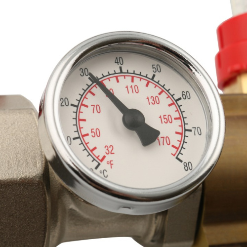 STOUT Коллектор в сборе с расходомерами 8 выходов, латунь