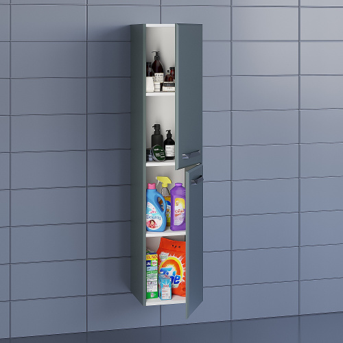 Uperwood Пенал Foster подвесной, 36*30*160 см (серый графит)