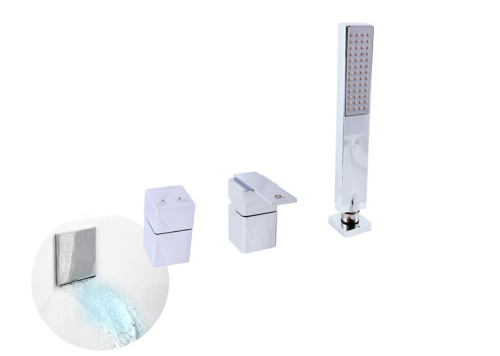 RAV SLEZAK Смеситель для ванны LOIRA на 3 отверстия (излив монтируется в ванную)