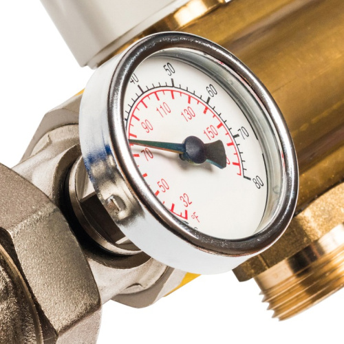 STOUT Коллектор в сборе с расходомерами 10 выходов, латунь