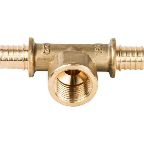 STOUT Тройник-переходник с внутренней резьбой 32xR 1" для труб из сшитого полиэтилена аксиальный