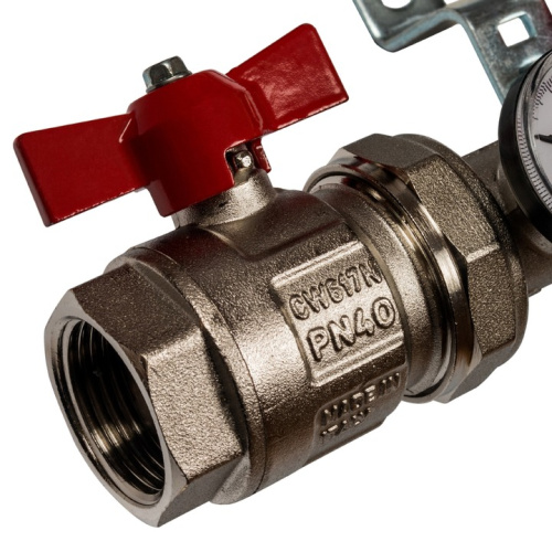 STOUT Коллектор в сборе с расходомерами 3 выхода, нержавеющая сталь