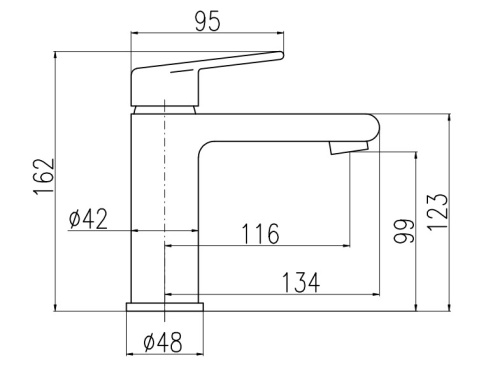 RAV SLEZAK Смеситель для раковины COLORADO (черный/хром)