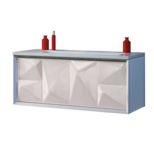 Marka One Подвесная тумба Romb 90П с одним встроенным ящиком, White