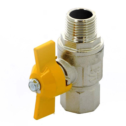 ITAP Кран шаровой 1" газовый, внутренняя/наружная с бабочкой (073)