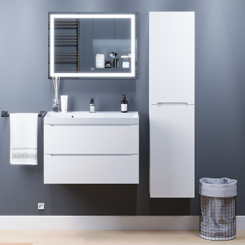 Uperwood Шкаф-пенал Tanos подвесной, 30*25*150 см (белый)