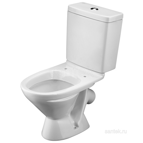 SANTEK Унитаз-компакт Лига с диагональным выпуском, полипропиленовое сиденье