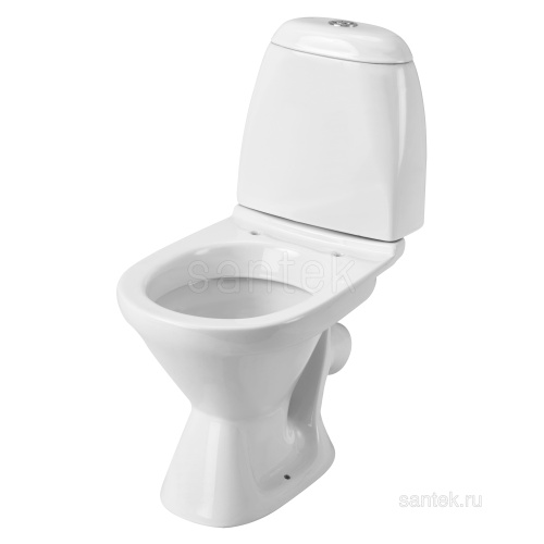 SANTEK Унитаз-компакт Santek Римини (эконом: 2-реж полипроп), косой