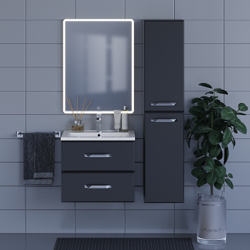 Uperwood Пенал Foster подвесной, 36*30*160 см (черный)