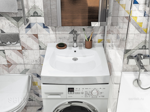 SANTEK Раковина Пилот, 50 см (кронштейн,крепеж,сифон )