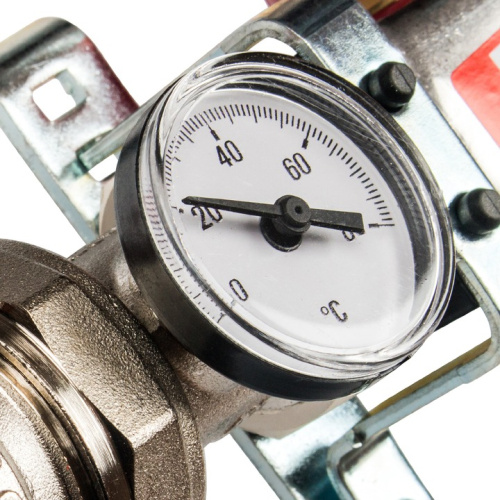 STOUT Коллектор в сборе с расходомерами 2 выхода, нержавеющая сталь