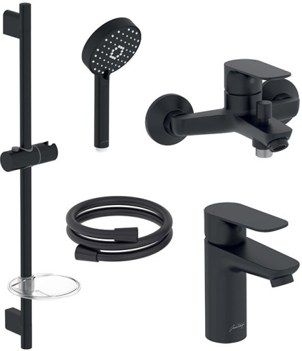 JACOB DELAFON  Комплект для ванны OSCAR 3 в 1 два смесителя + душевой гарнитур