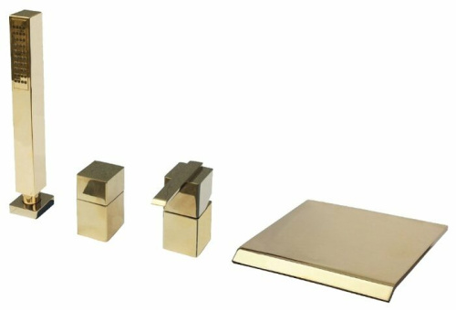 RAV SLEZAK Смеситель для ванны LOIRA, 4 отверстия (золото)