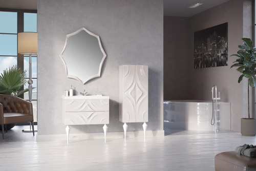 Marka One Пенал Angel 50П, две дверки, White