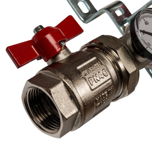 STOUT Коллектор в сборе с расходомерами 4 выхода, нержавеющая сталь