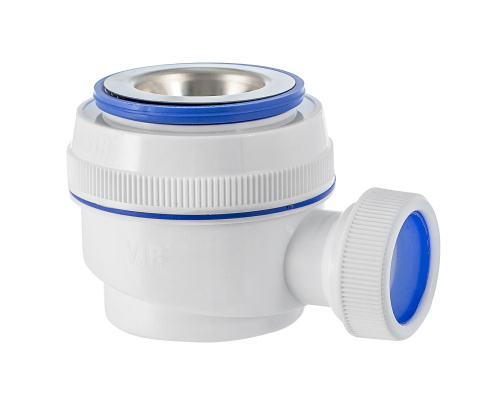 VIRPLAST Сифон "Элит" для душ.поддона с нержавеющей чашей 70(1 1/2)