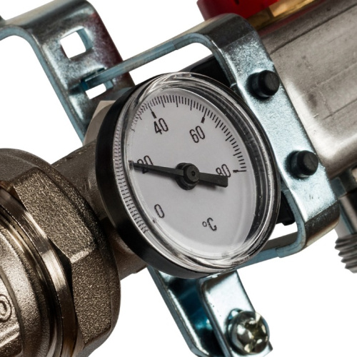 STOUT Коллектор в сборе с расходомерами 7 выходов, нержавеющая сталь