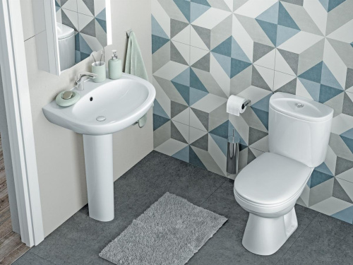 SANTEK Унитаз-компакт Анимо дюропластовое сиденье вертикальный выпуск