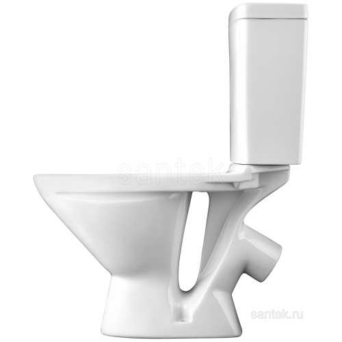 SANTEK Унитаз-компакт Лига с диагональным выпуском, полипропиленовое сиденье
