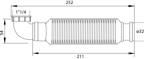WIRQUIN Сифон инновационный SENZO с сухим затвором без выпуска
