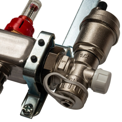 STOUT Коллектор в сборе с расходомерами 9 выходов, нержавеющая сталь