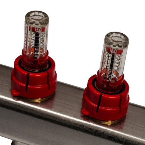 STOUT Коллектор с расходомерами 11 выходов, нержавеющая сталь