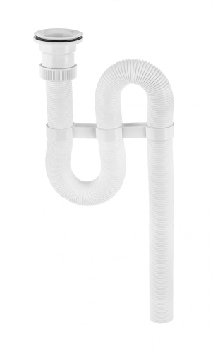 VIRPLAST Гофросифон "VIR" с переливом выпуск пластик